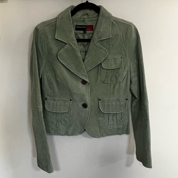 Y2K Marcelle Renee Suede Leather Jacket - Picture 1 of 11